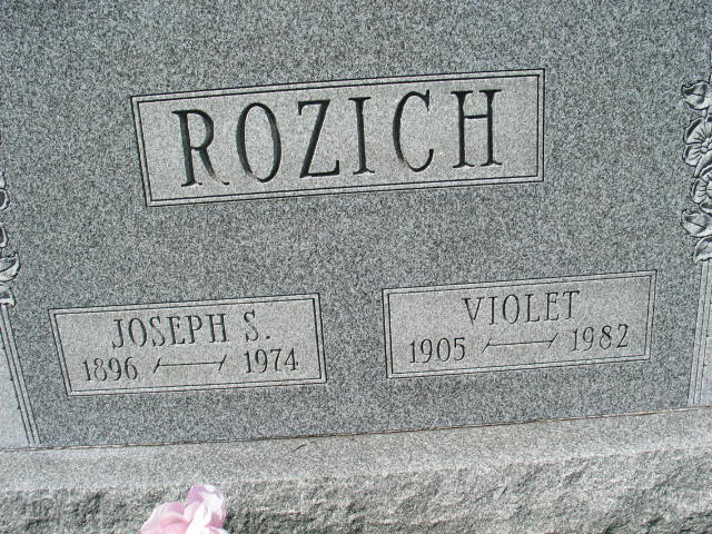 Joseph S. and Violet Rozich